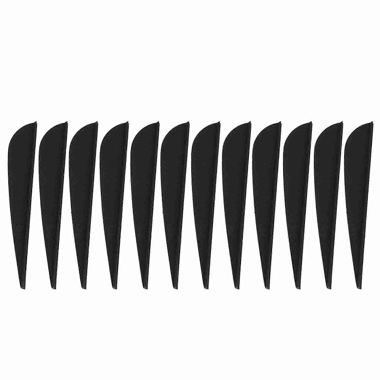 ZPSHYD 12 PCS φτερά βέλη τοξοβολίας, 3 ίντσες DIY βέλος Fletching αξεσουάρ για τοξοβολία κυνήγι σκοποβολή (μαύρο)