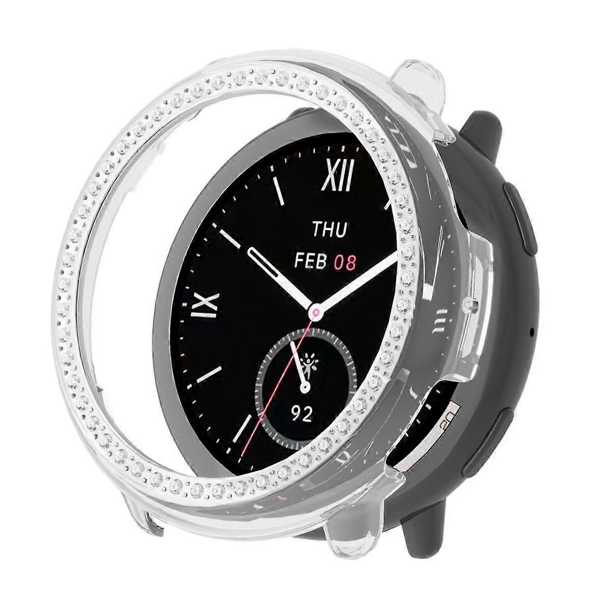 Diamond Half Coverage PC Watch Protective Case For Amazfit Active 2