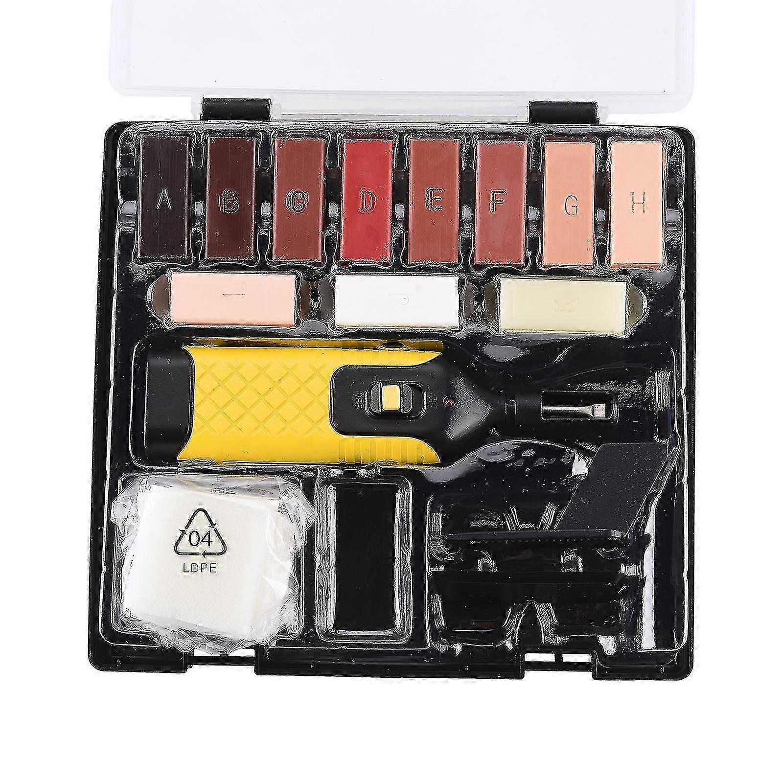 ラミネートフロア修理セット11色ワックスブロック修理損傷したラミネートフローリングホーム修理