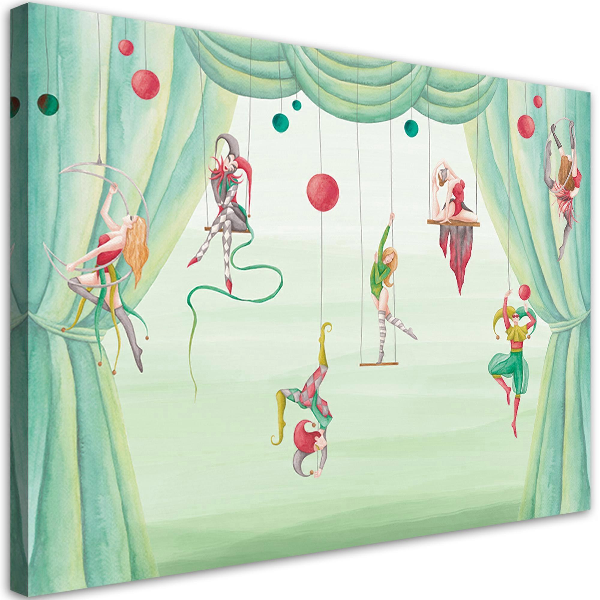 Impression sur toile, Acrobates de cirque - 90x60