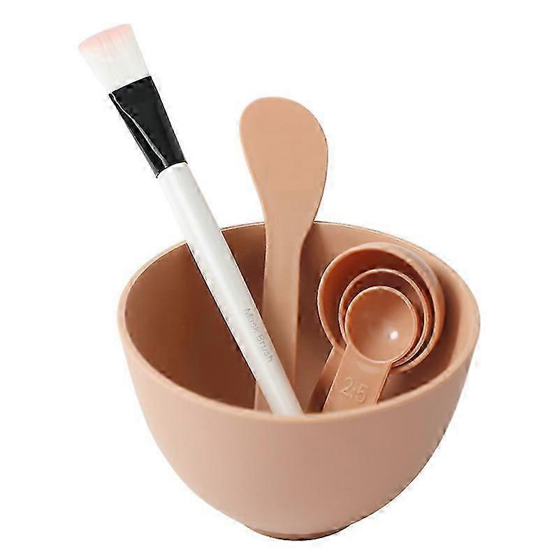 6-in-1 DIY Gezichtsmasker Mengkom Set met Gezicht Siliconen Masker Bowl Spatel Stick