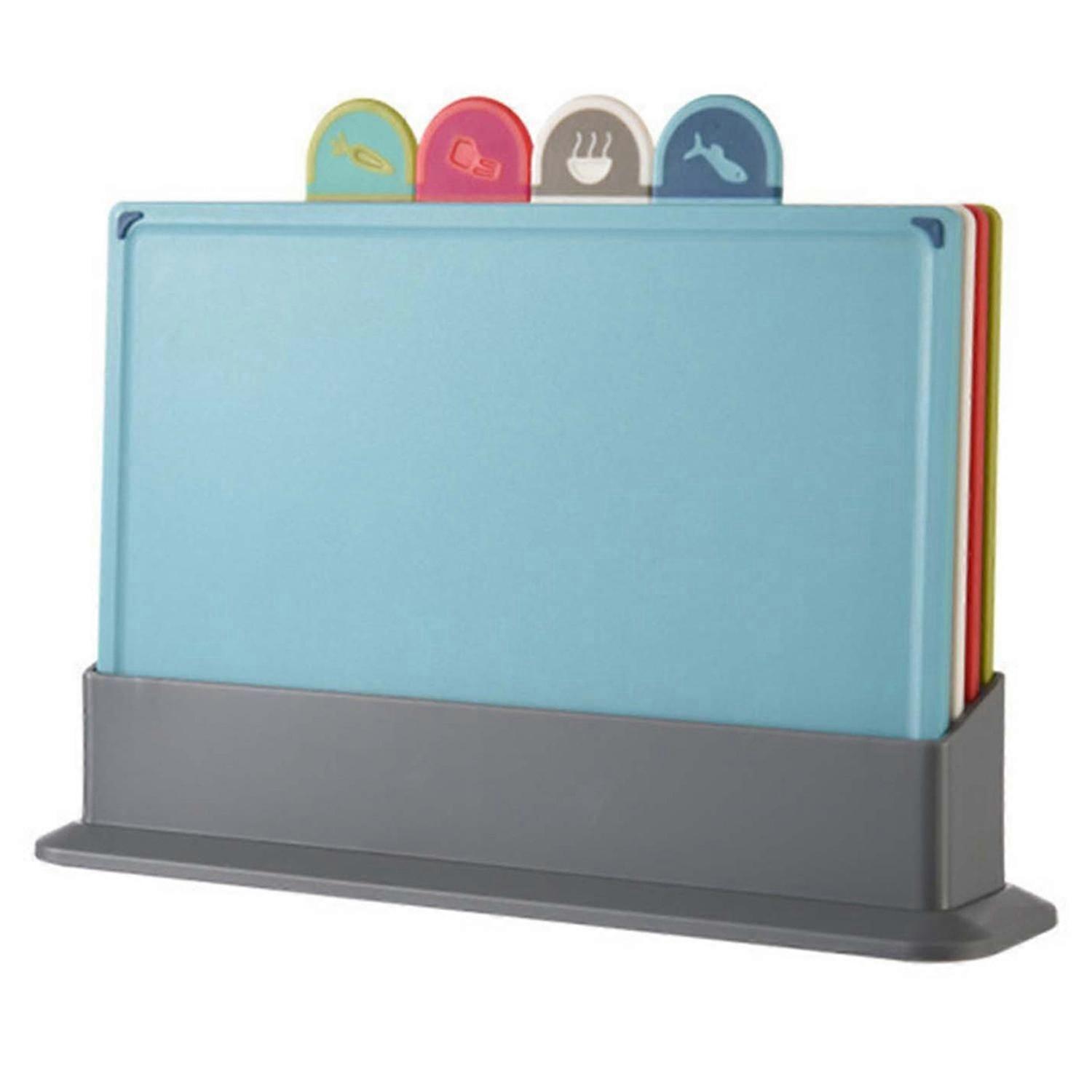 1 Set Kitchen Cutting Board Classification Icon Double Sided Nordic Style Non-stick Cut Vegetable