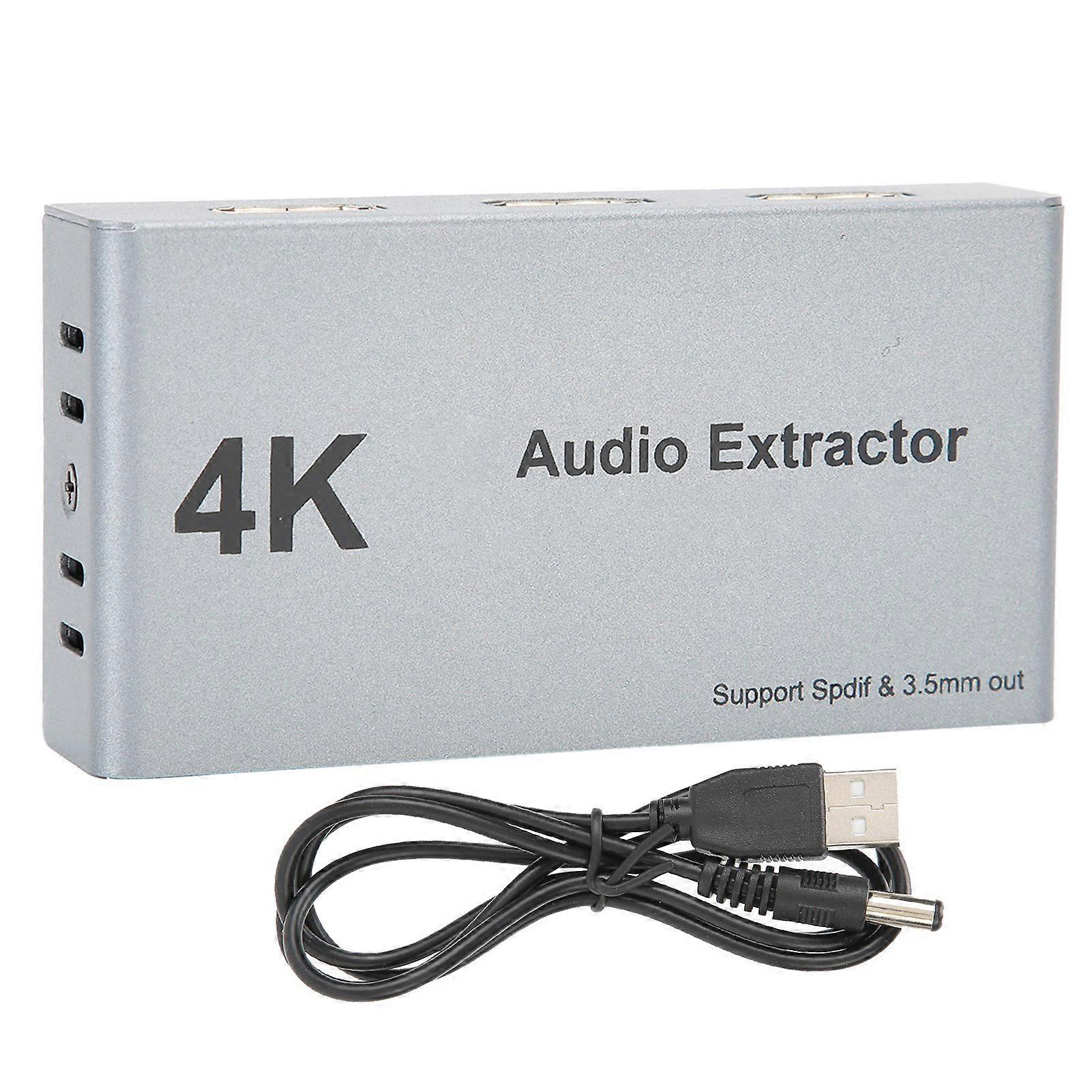 HDMI o Extractor Distributor 2 in 1 out 4k 30hz HDMI to HDMI optica spdif 3.5mm