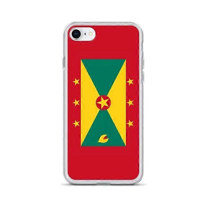 iPhone Case - Grenada Flag - iPhone 7 - Soft Silicone - Slim and Lightweight Design