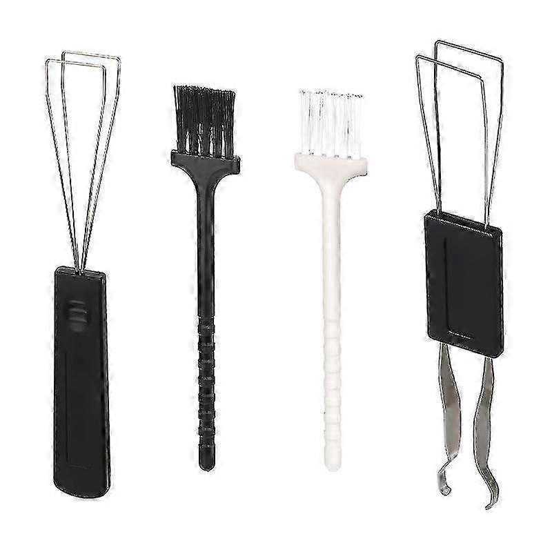2pcs Keyboard Keycap Puller+ 2pcs Cleaning Brushes Universal Mechanical Keyboard