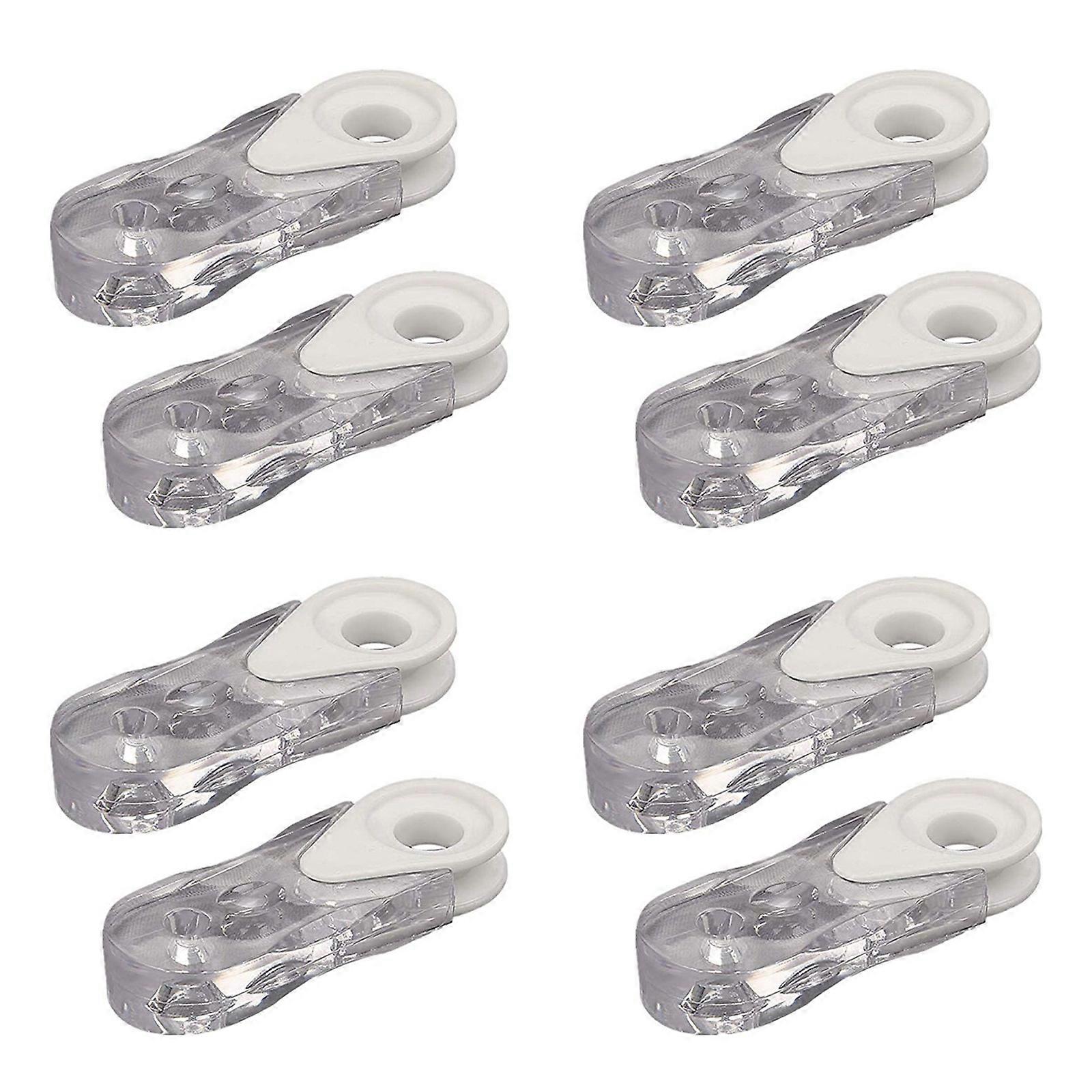 8Piece Roller Blind Cord Handle Set, Transparents Suspensions Pendant for Vertical Blind Chain