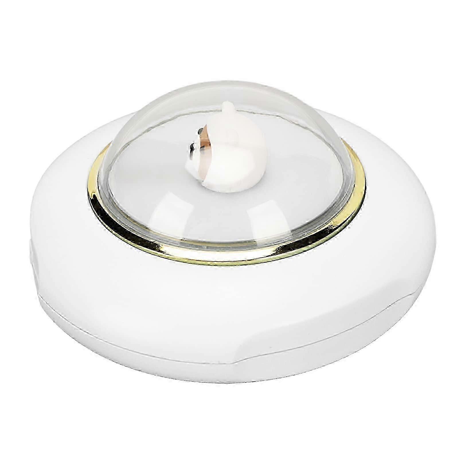 جهاز تسخين يدوي كهربائي بحجم الجيب للأنشطة الخارجية ، سخانات قابلة لإعادة الشحن بتصميم رجل الفضاء لطيف بمقاومة الصقيع الأبيض