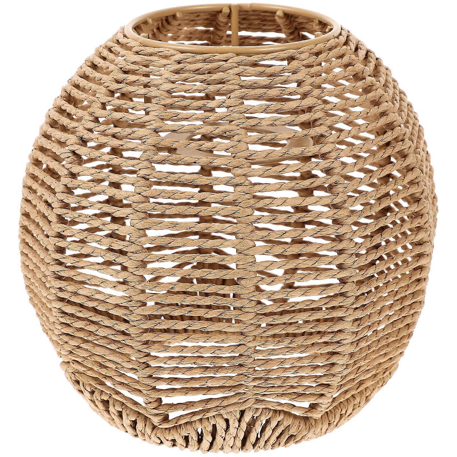 Woven Rope Lampshade Pendant Light for Boho Room Decor – Replacement Shade for Chandeliers, Hanging Fixtures in Modern and Rustic Styles