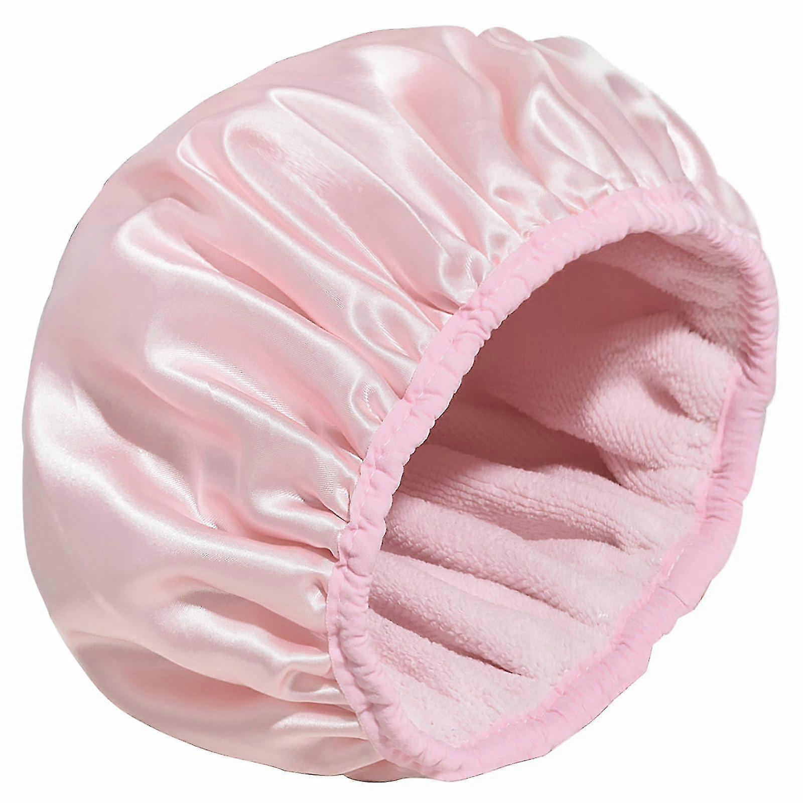 2025 Reusable Triple Layer Terry Cloth Lined Shower Cap for Bath Large Size