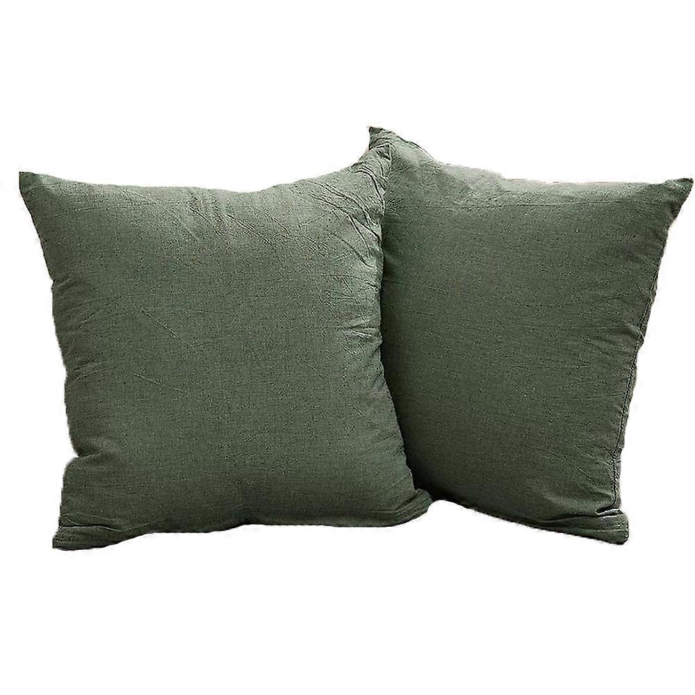 Pillowcase 50×50 cm set of 2 - velvet pillowcase, breathable linen pillowcase, pillowcase with zipper