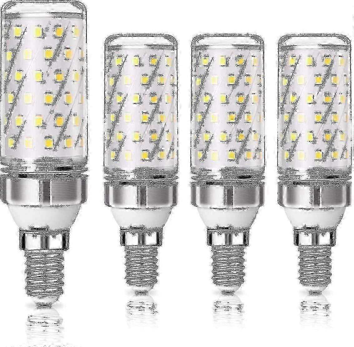 4 Pack E14 Led Bulb 12w 1200lm Halogen Lamp Equivalent 100w 3000k Warm White Ac220-240v