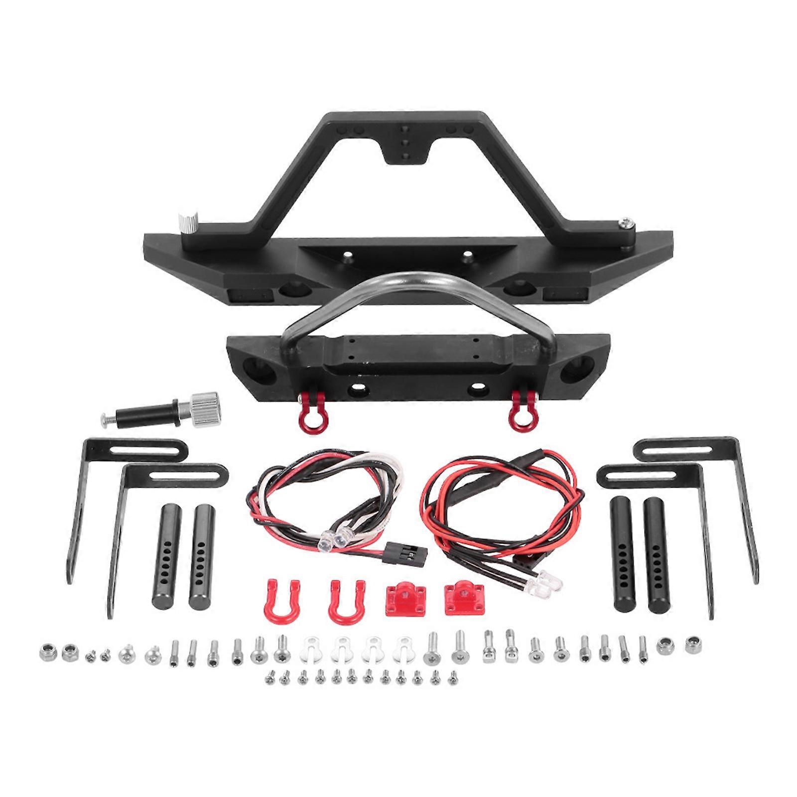 Metal RC Rock Crawler Car Front Rear Bumper for 1/10 RC Crawler Axial SCX10 Upgrade Parts for  for Wrangler Multicolor