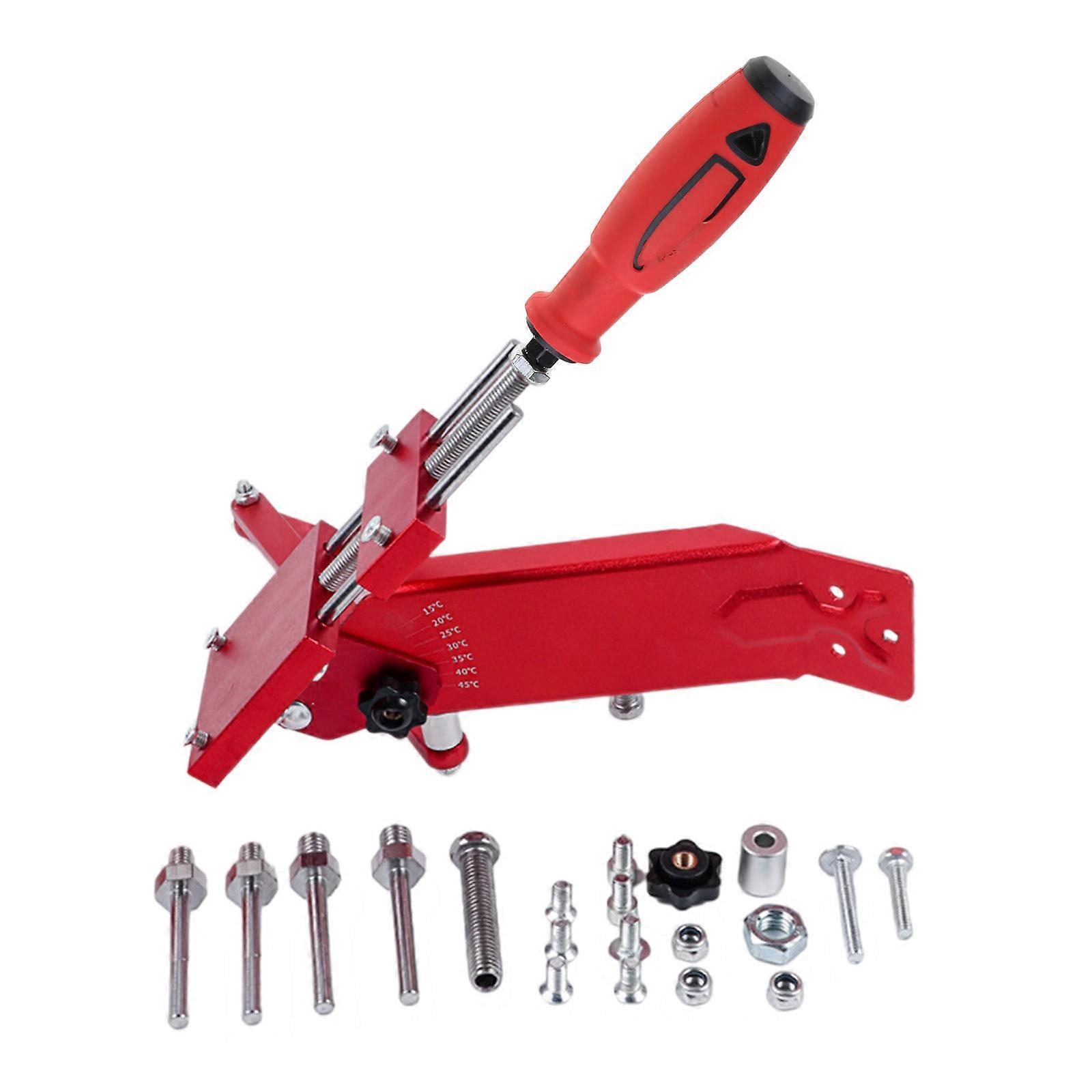Portable Lawn Mower Blade Sharpener Rustproof Mower Blade Sharpener 15-45Degree Adjustable for Lawn Mower Straight Blade