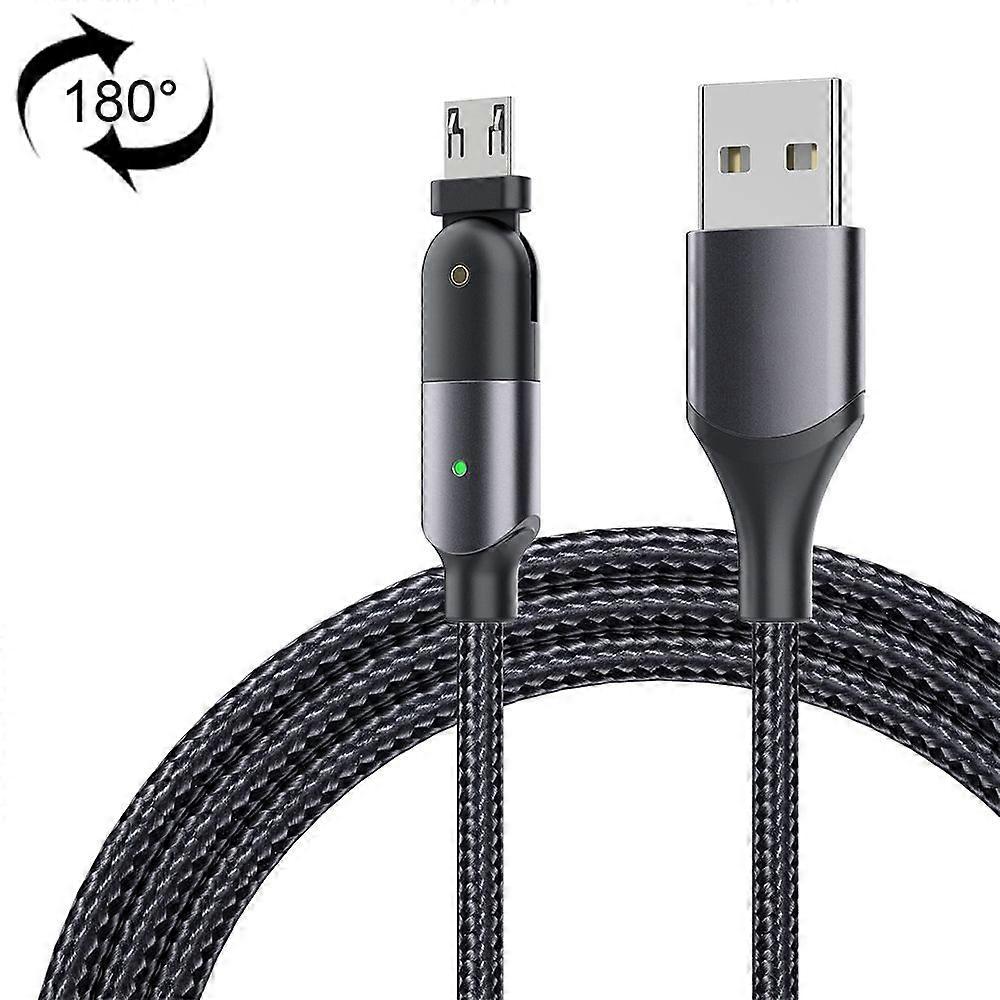 USB to Micro USB Rotating Elbow Charging Cable, Length:1.2m 1.2m Micro USB