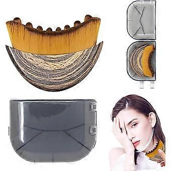 Lymphatic Contour Face Brush, Dry Brushing Face Brush, Ergonomically Designed to