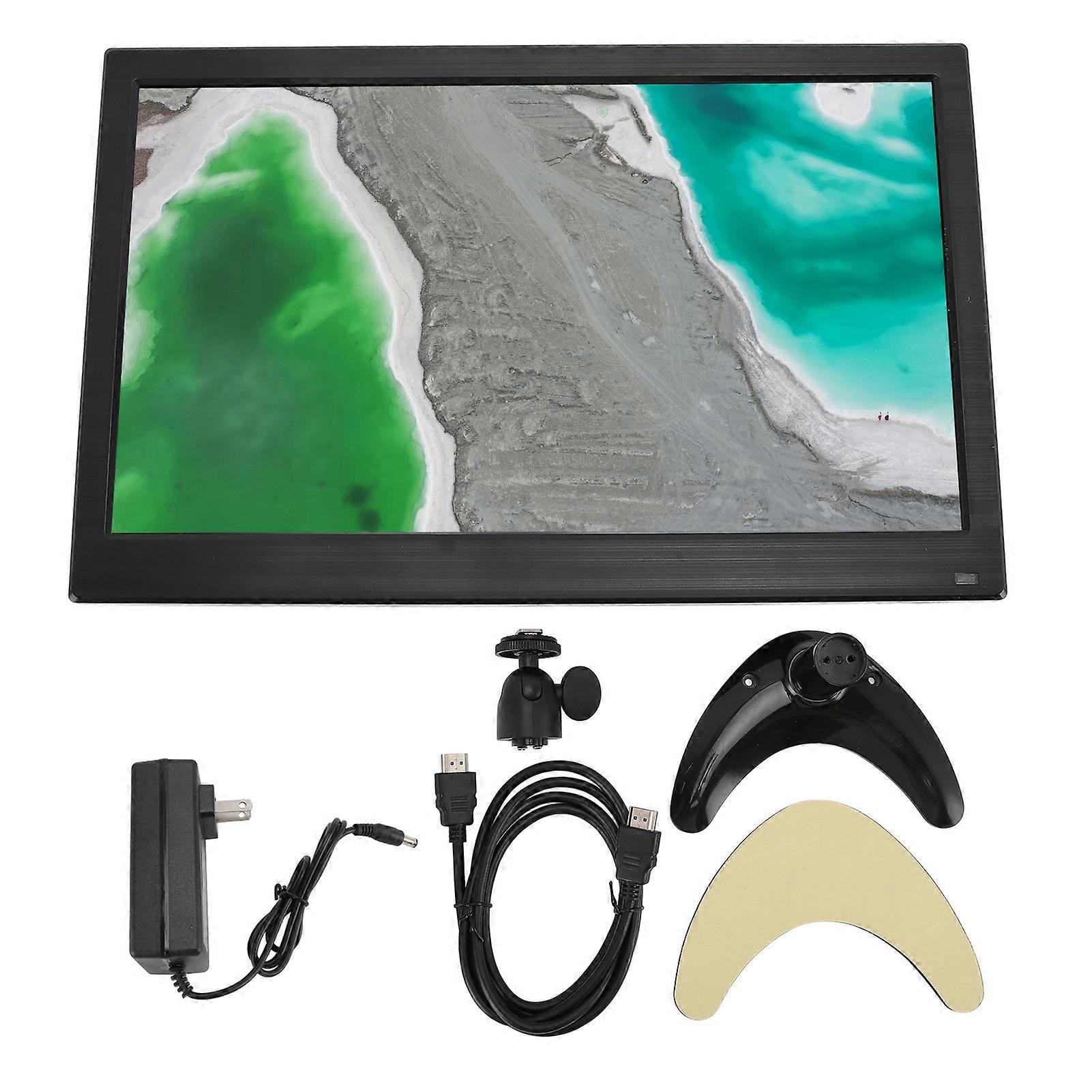 13.3 Inch Computer Display 1920x1080 with Built-in Speaker USB BNC VGA for RasPi TV