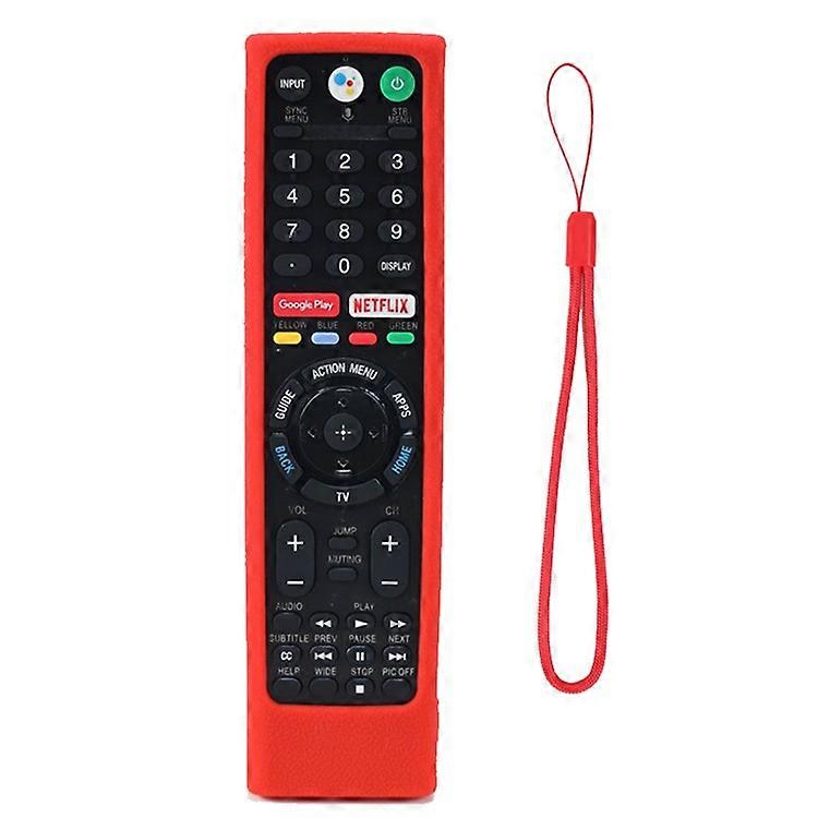 Silicone Cover Compatible For Sony TV RMF-TX300U RMF-TX200E Remote Control Shockproof Case with Strap