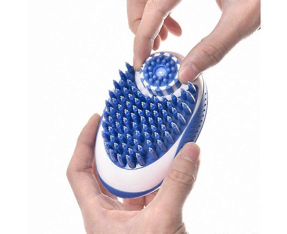 Effective Pet Grooming Bath Brush - Blue