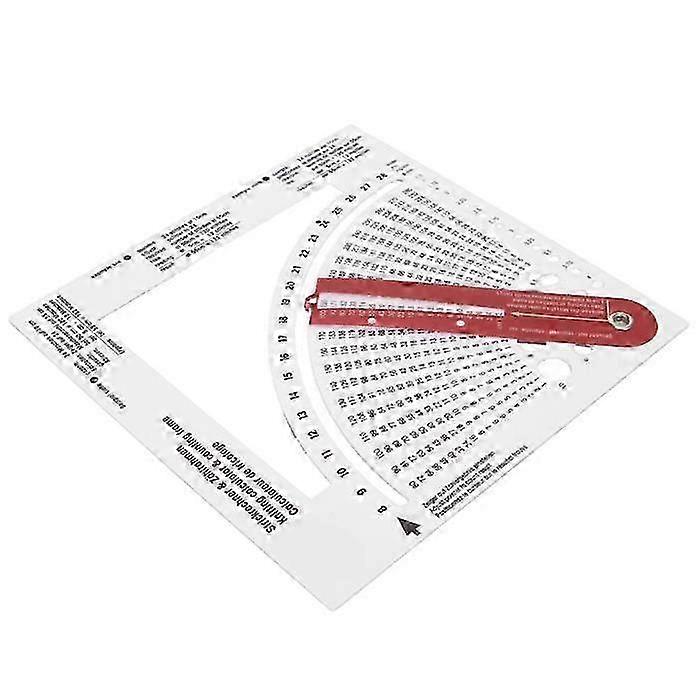 Dual-Sided Clear Scale Knitting Gauge Converter - Stitch Counting Frame Ruler for Precision Crafting