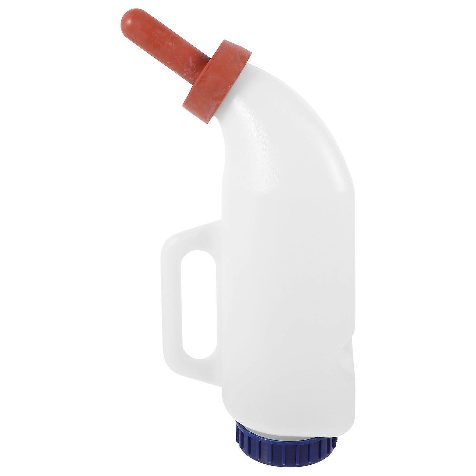 The **Calf Milk Bottle With Handle** is a feeding tool designed for newborn or young livestock such as calves, lambs, and even goats. It's commonly