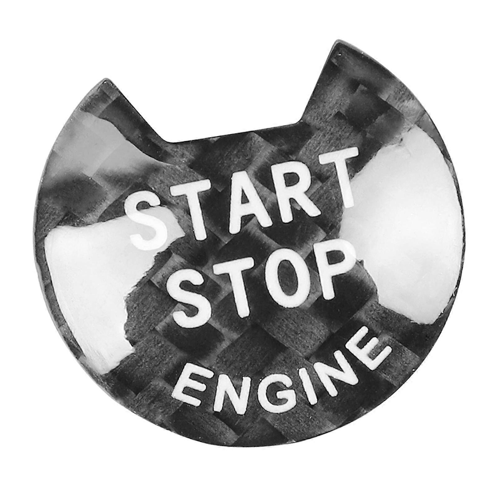 Engine Start Stop Button Cover Carbon Trim Rings