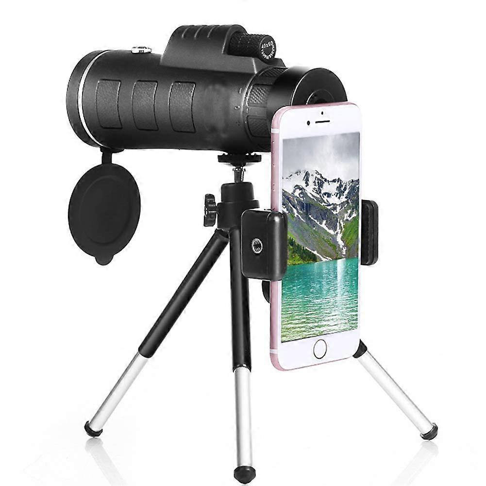 Monocular Telescope 40x60 Waterproof High Powered Prism Scope with Quick-Mount Tripod Adapter Fogproof Optics