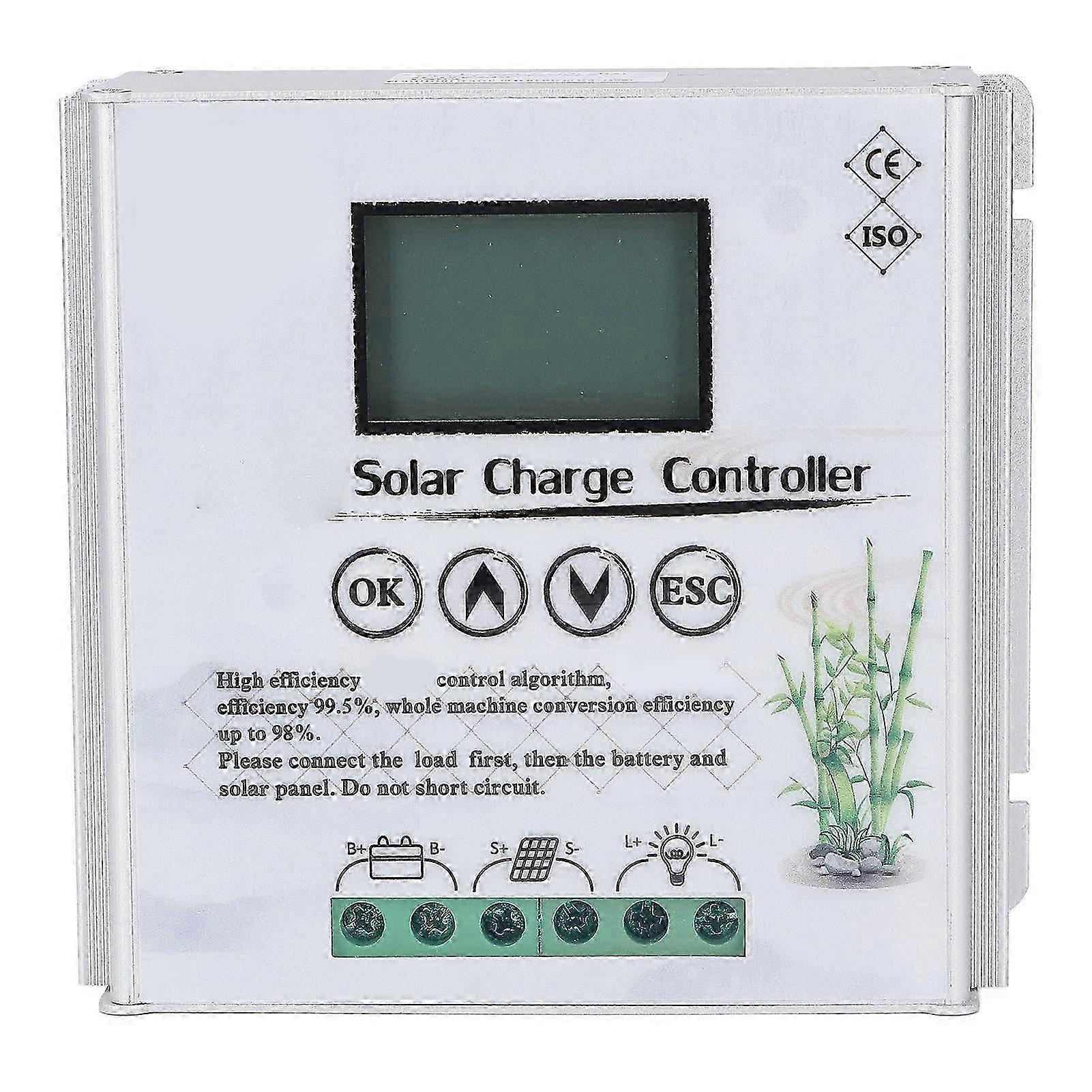 12V 24v Wind Solar Hybrid Charge Controller With Lcd Display Mppt Boost Charge Wind Solar Controller 40a