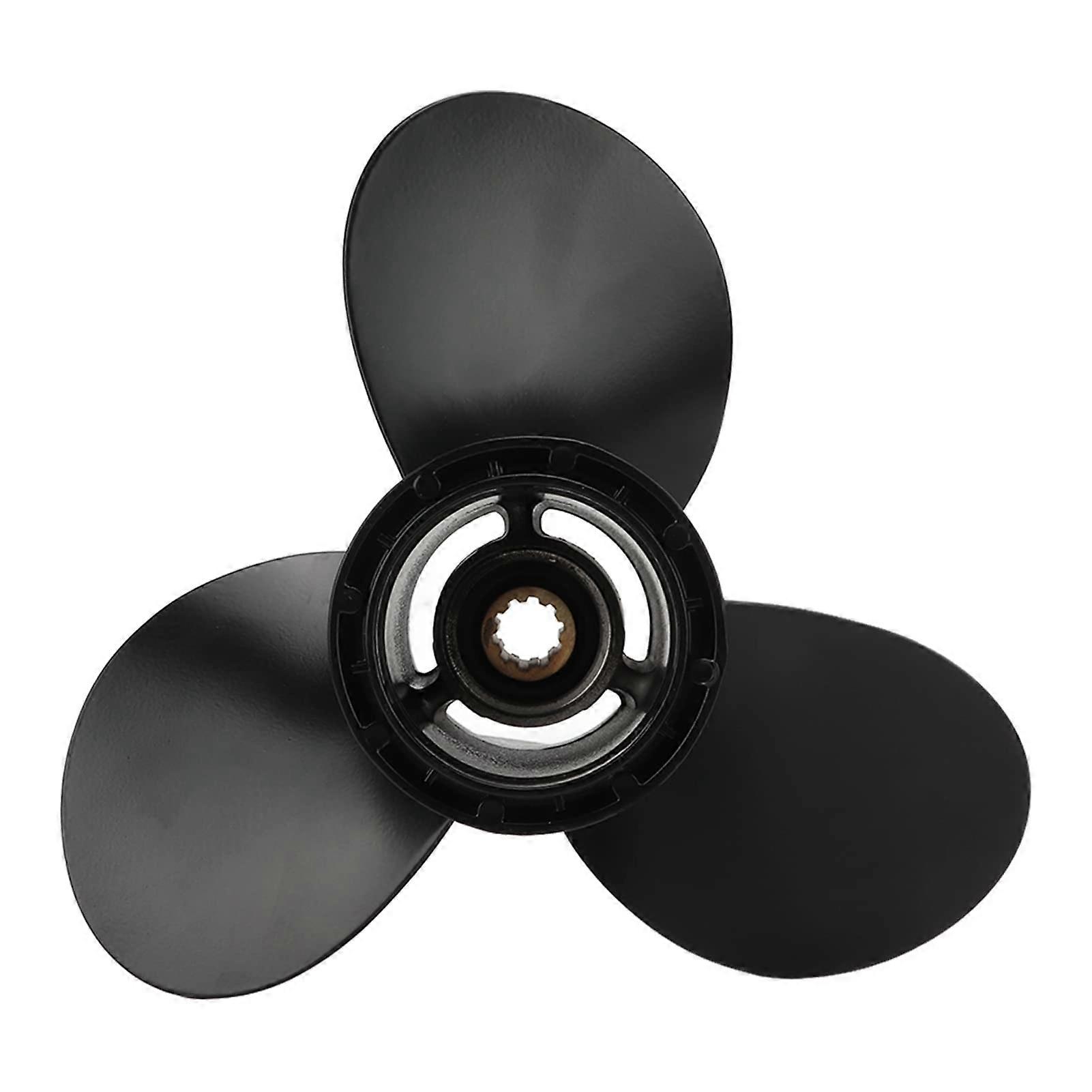 Outboard propeller 9 1/4x8 with 3 blades and 10 splines R Rotation for Marine Boat Motor Motor Outboard Requirement