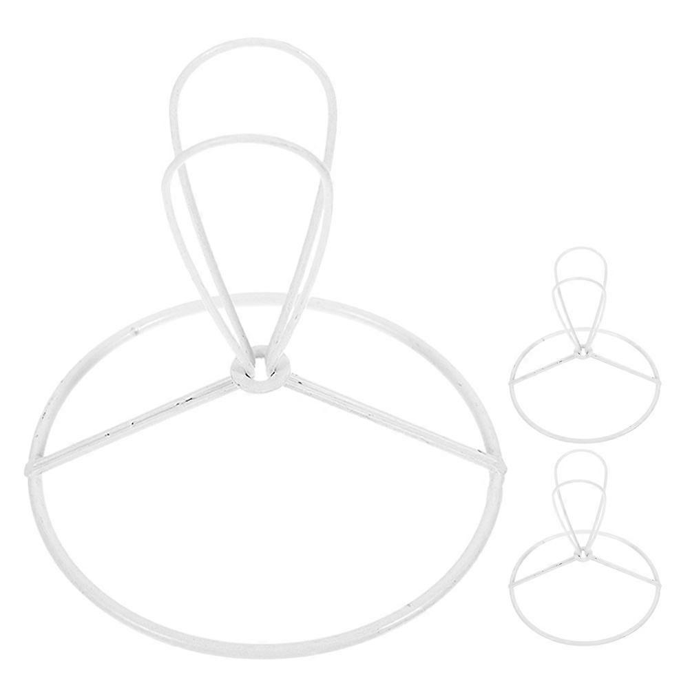 3pcs Iron Wire Lampshade Frame for DIY Lamp Shade Installation – Metal Holder Rings Compatible with Various Light Fixtures and Candle Lights