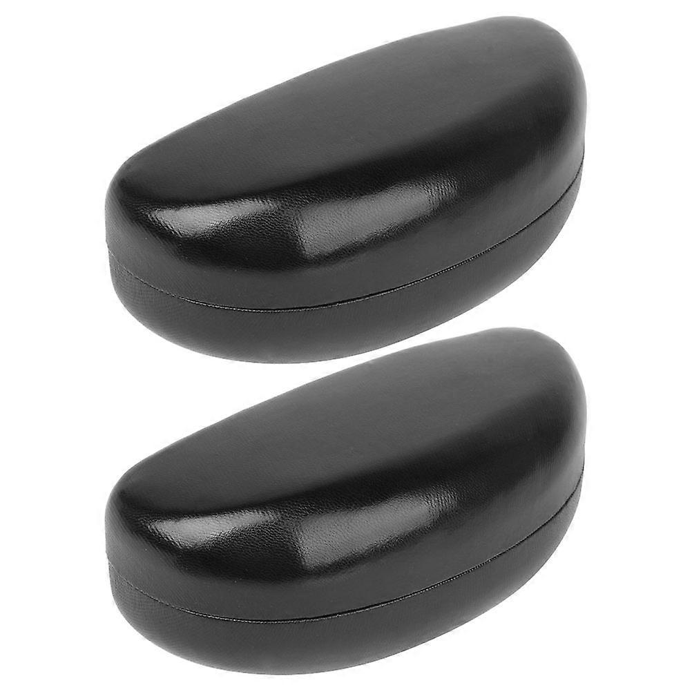 Sunglasses Organizer Case For Sunglasses Travel Daily Use Black Rectangular Protective 2Pcs
