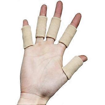 10 Pcs White Finger Sleeves with Cushioning for Sports, High Elasticity for Sports Enthusiasts