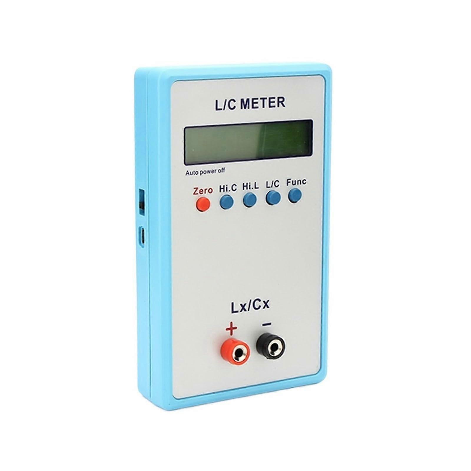 LCRMeter, LC200A L/C Inductor Capacity Meter Digital Bridge LCR Table Blue LCD Display Inductor Capacity Handheld