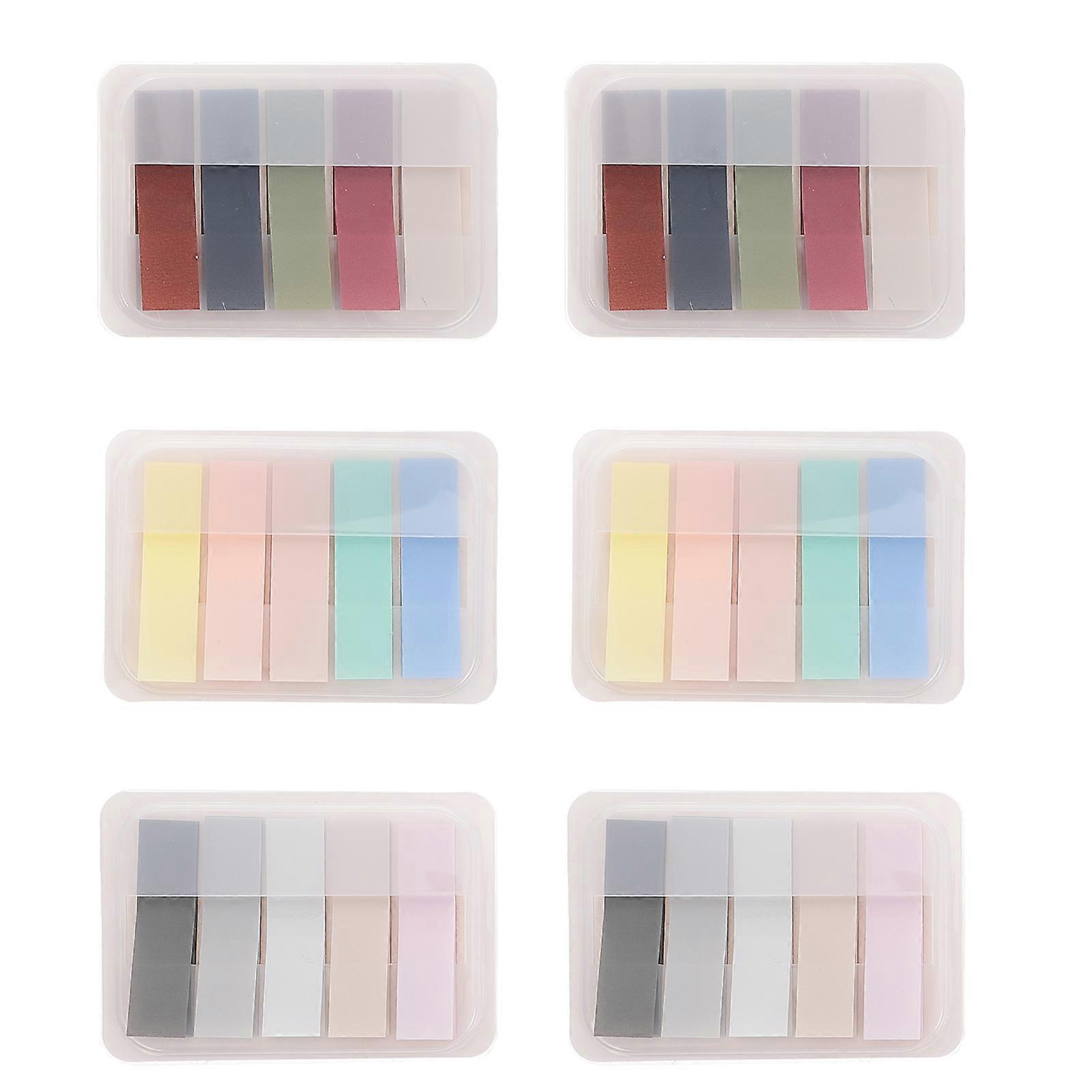 Small Adhesive Notes Sticky Memo Pads Professionals Paper Reminder Notes Rectangular 6Pcs