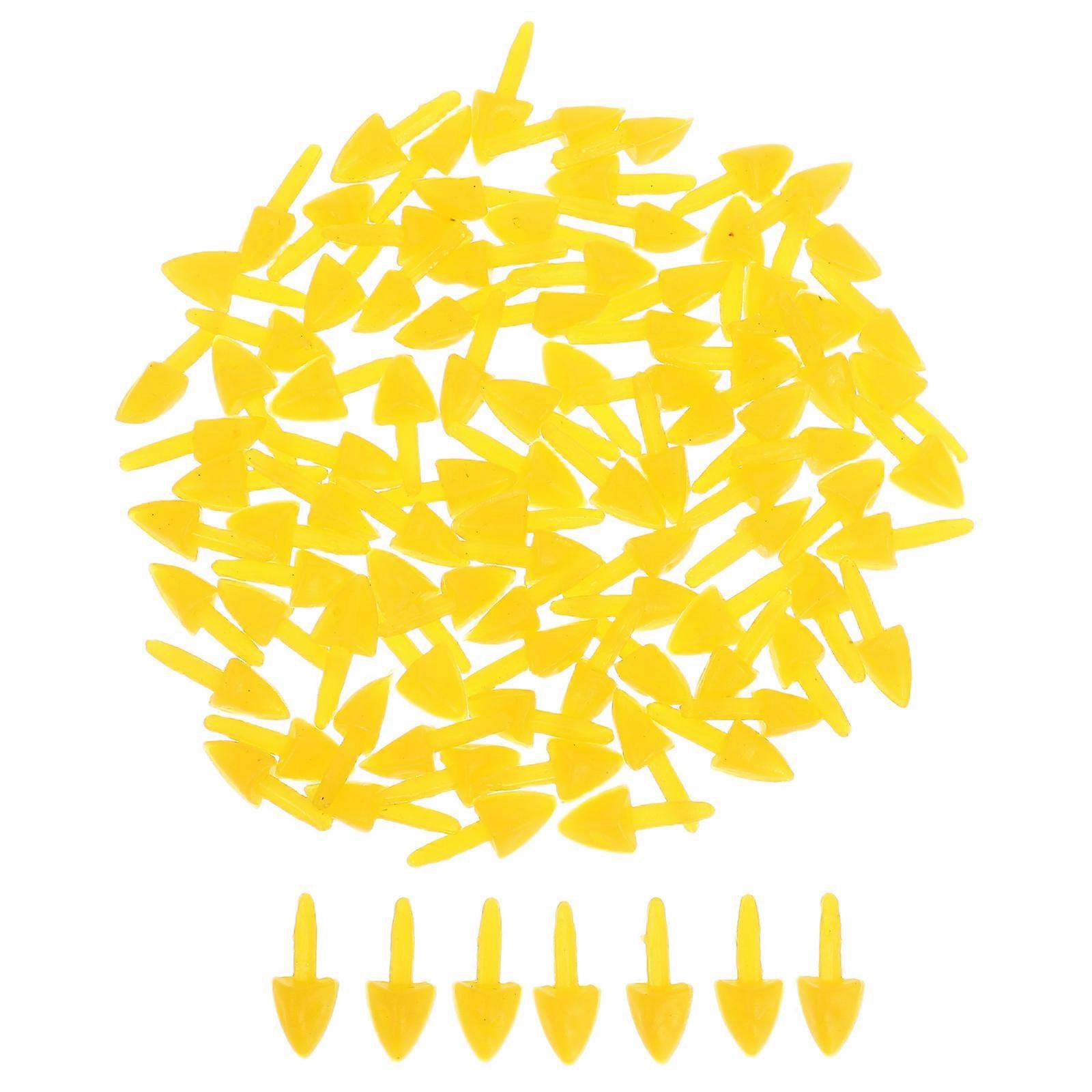 Bird Accessories Plastic Beaks For Crafting Projects Diy Crafting Realistic Design 1.40X0.70X0.60cm 100Set