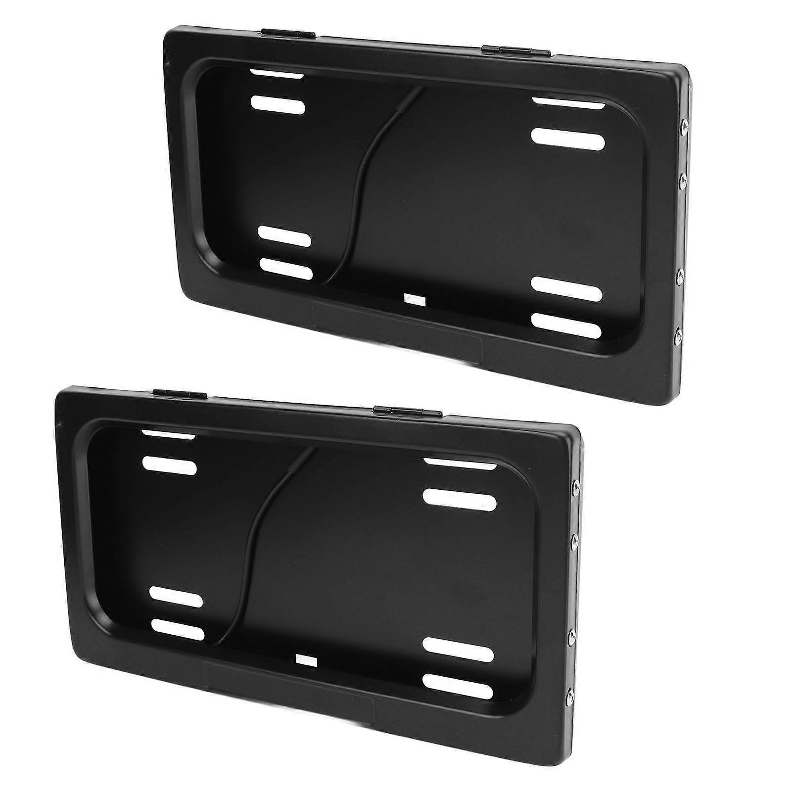 Automatic Car License Plate Front Rear License Plate Frame with Remote Control for Vehicle