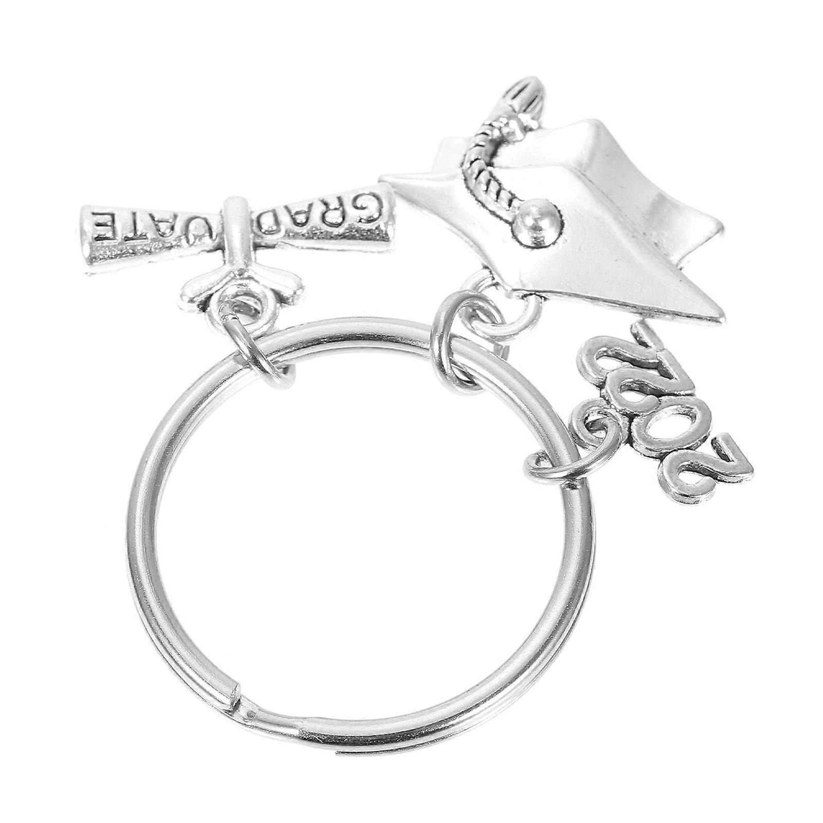 Cute Keychain Graduation Cap Keychains For Classmates Graduation Ceremony 5X3CM Scroll Shape Hanging 1Set