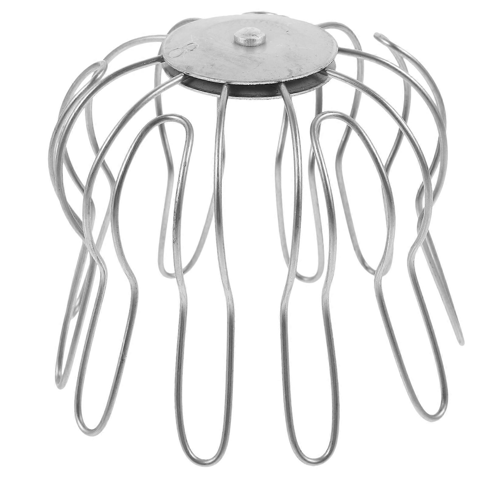 Gutter Guard Filter Strainer Gutter Guard Roof Drainage Anti-Clogging 3.93X3.93X3.34IN Silver 1Set