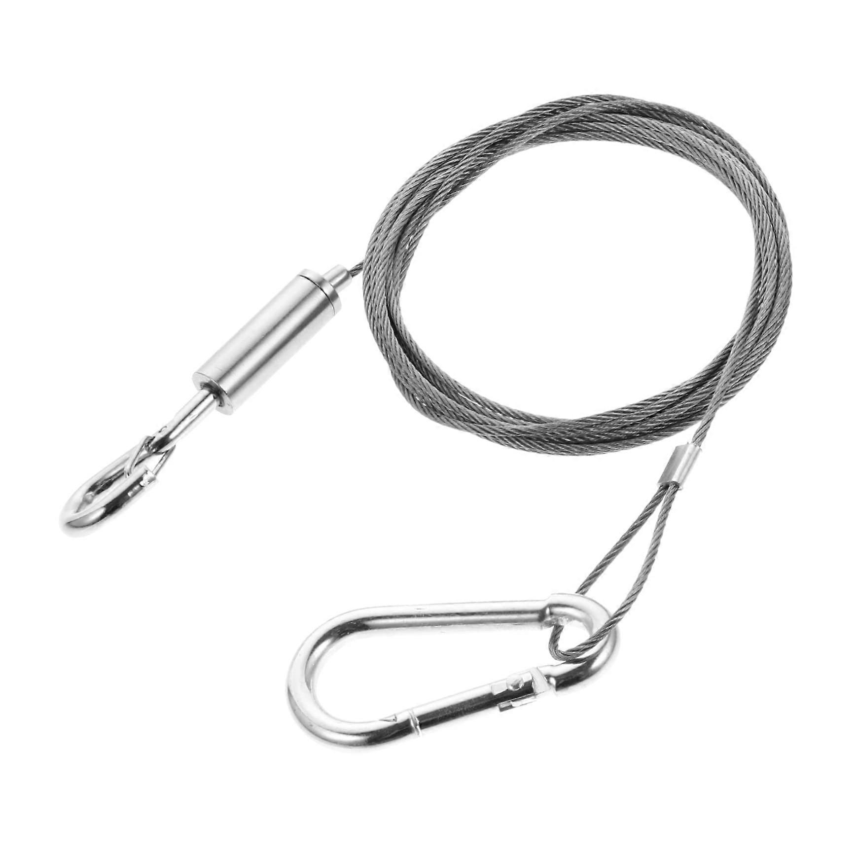 Lamp Hanging Wire 1 Piece Silver Rope for Picture Frame Hanging, Adjustable Length, Durable Material, Home Decor