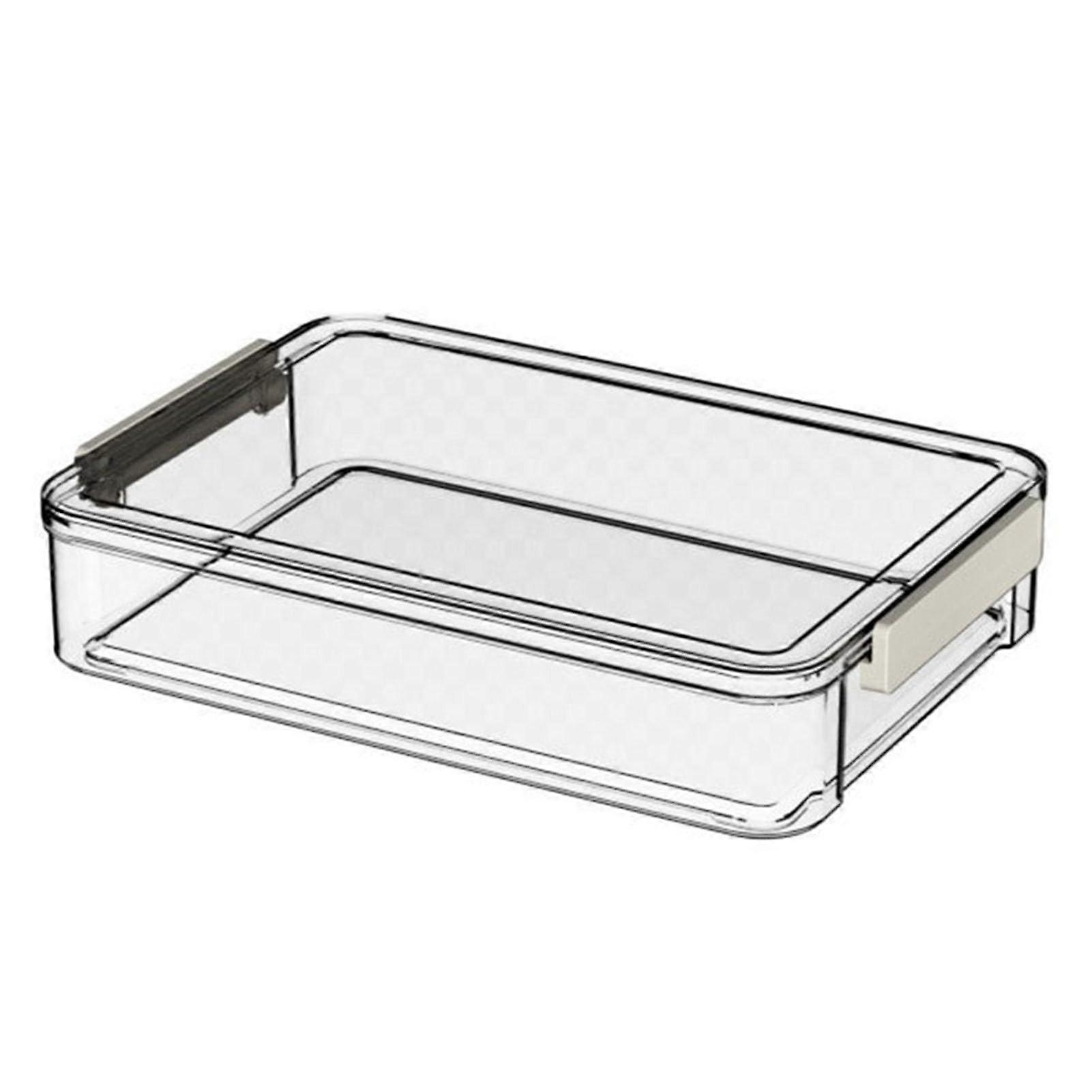 Transparent Document Storage Box 34.7x23.4x6.5 cm for Marriage Certificates, Household Records, Pet Materials, Dustproof Display Organizer