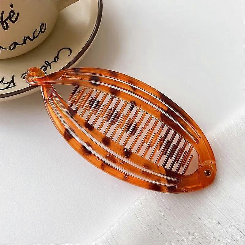 Κλιπ αλογοουράς σε σχήμα ψαριού Arcylic Banana Hair Clip Headband για γυναίκες Αξεσουάρ μαλλιών HairgripsTwist Clamp Barrettes Headwear