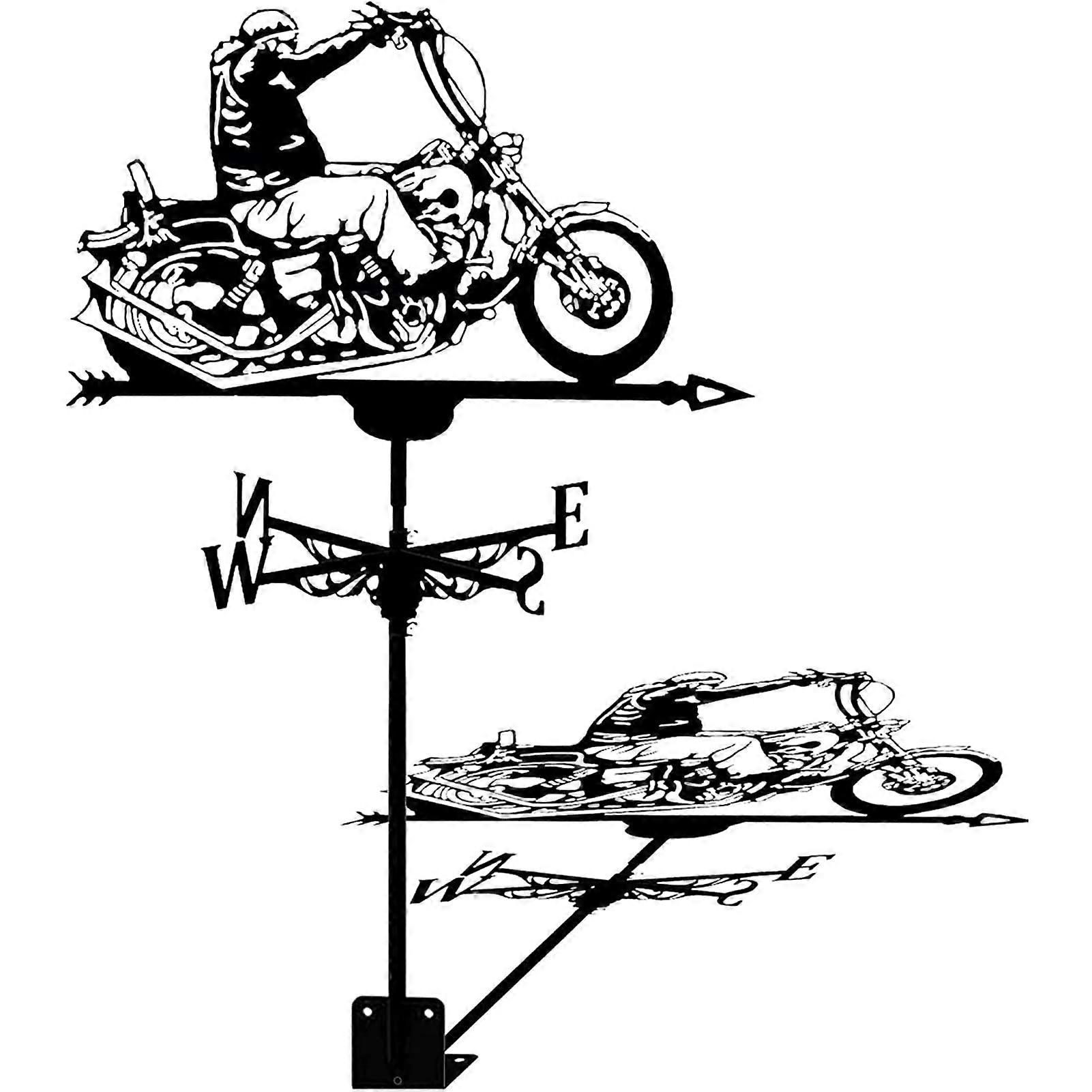 weather vane, wind direction indicator with antirust coating, for outdoor use, iron roof, garden