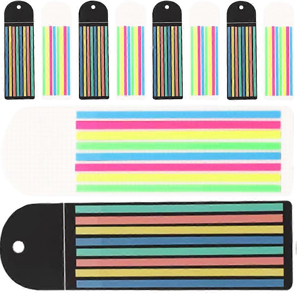 Visual Tracking Highlight Strips Files Assorted Color 14.00X0.50X0.01cm 10 Sheets