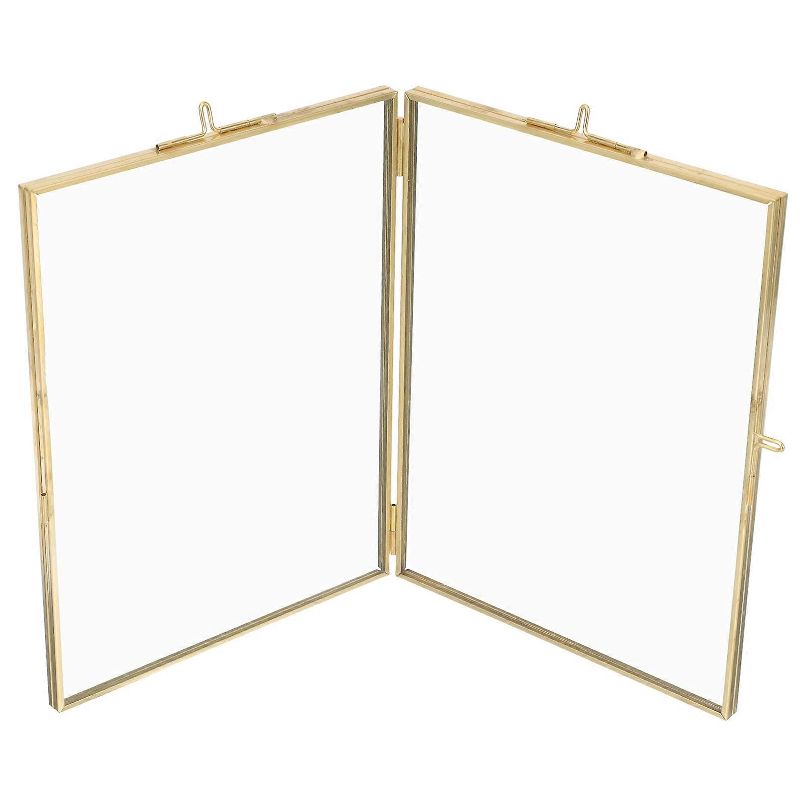 Vintage Picture Frame Simple Home Decoration Golden Rectangular 1Pack Memory Display