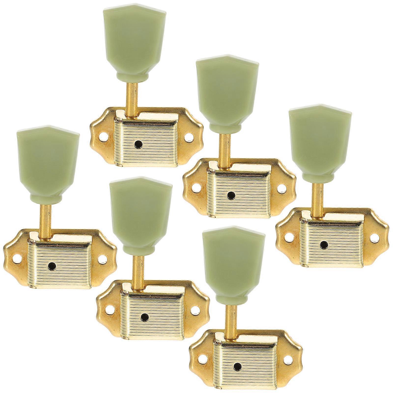6pcs Vintage Style Jade Guitar Tuning Pegs Replacement for Electric & Folk Guitars Precision Machine Heads for Accurate Tuning by Musicians