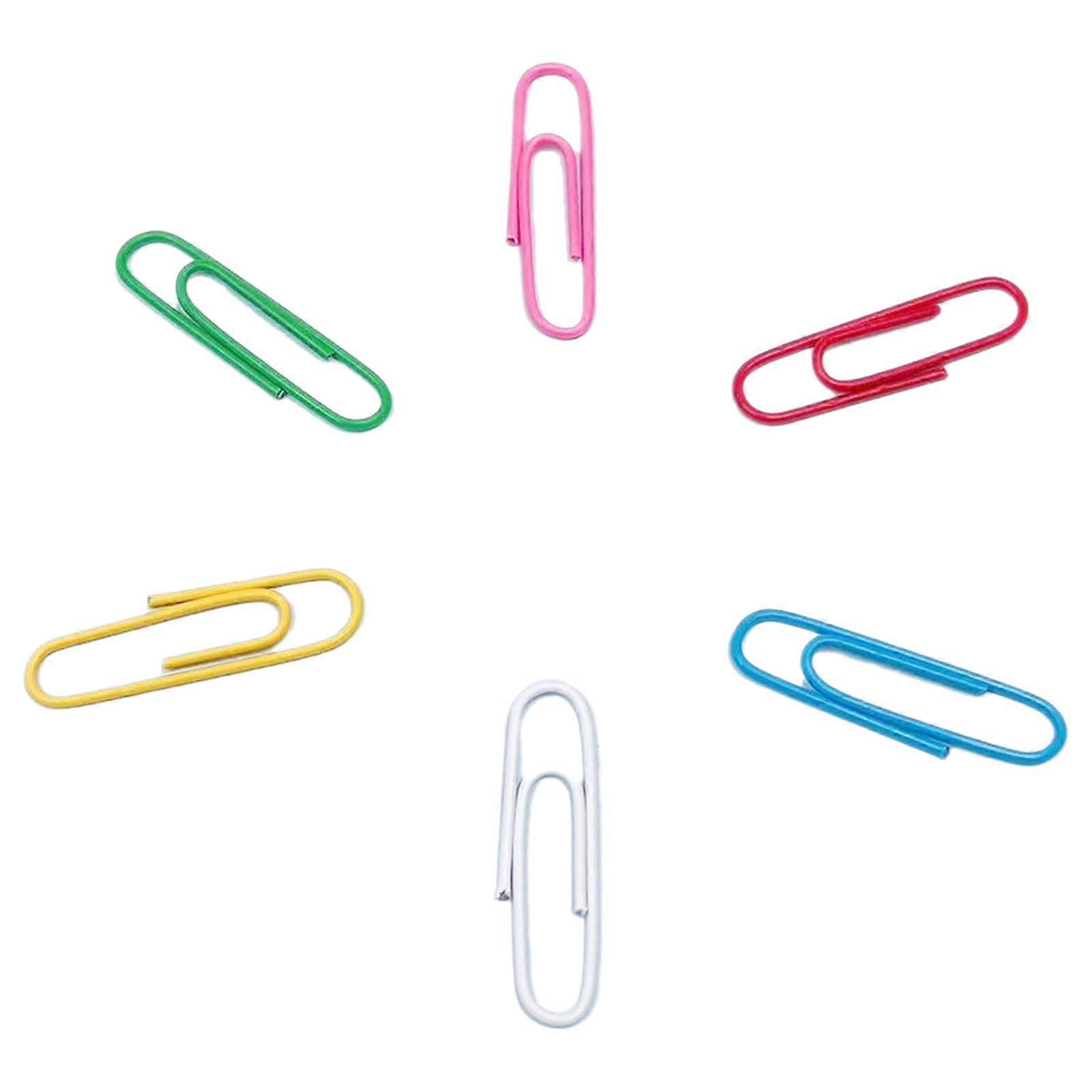 Colorful paper clips, letter clips, decorative paper clips, marker clips, paper clips for school, 120 pieces