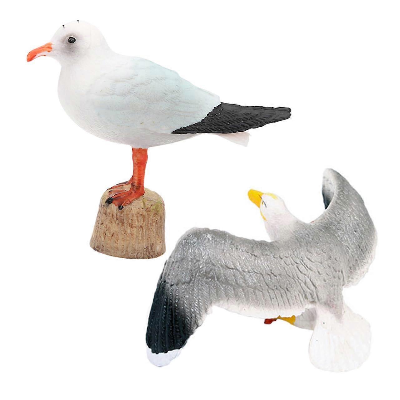 redbilled seagull small statue garden ornament plastic