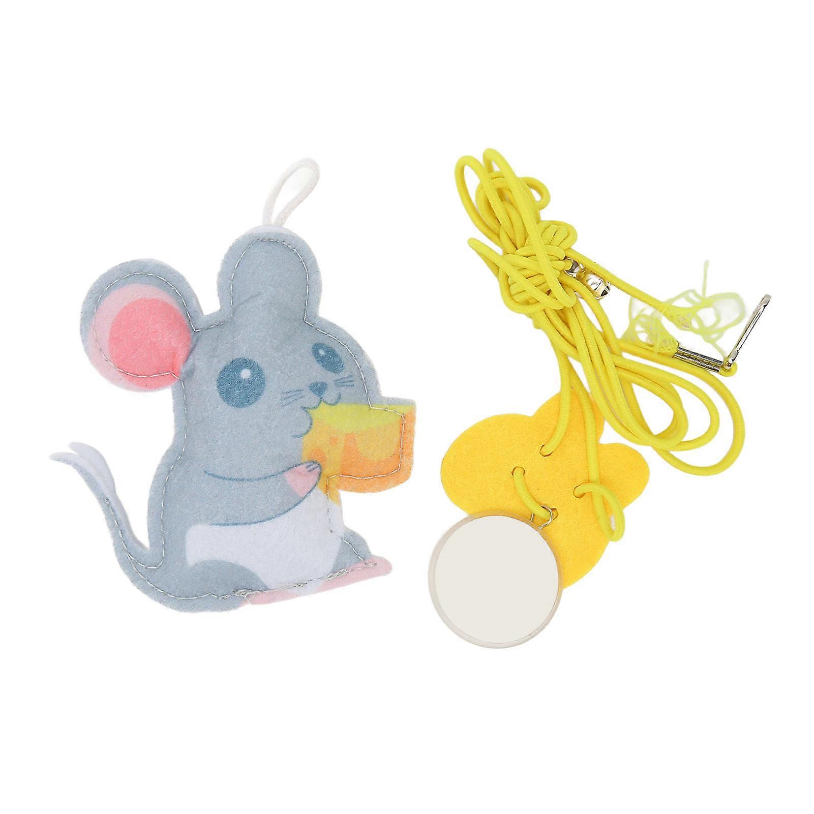 Hanging Door Self Play Cat Toy with Catnip Retractable Rope Mouse Interactive Hanging Door Cat Teasing Toy Kitty Toy