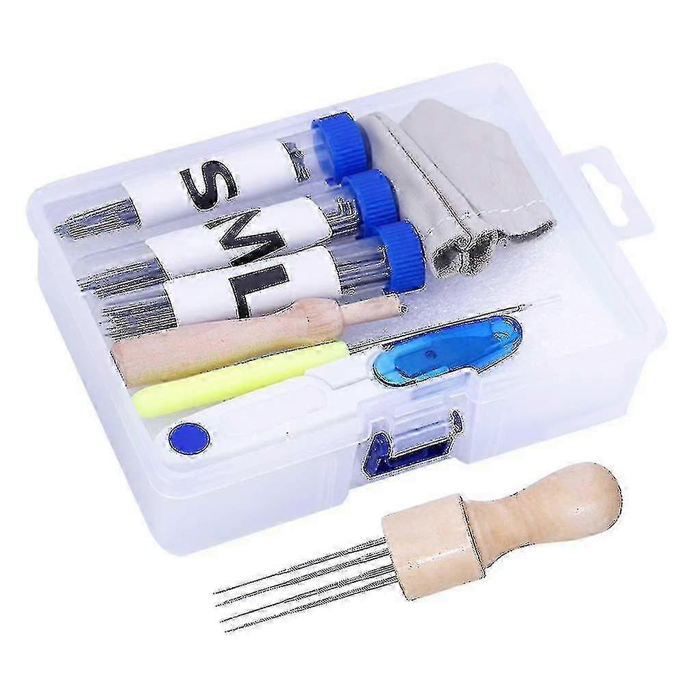 72 Pcs Felting Needles Kit, 3 Sizes Wool Felt Needles, Felting Tool Felting Needle With Mat Scissors Finger Protectors A hwy