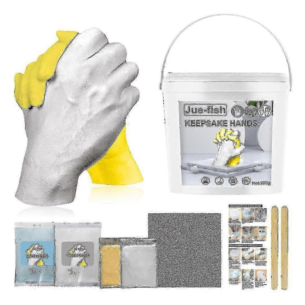 Diy Hand Casting Kit Hands Plaster Statue Molding Set Hand Holding Craft For Couples