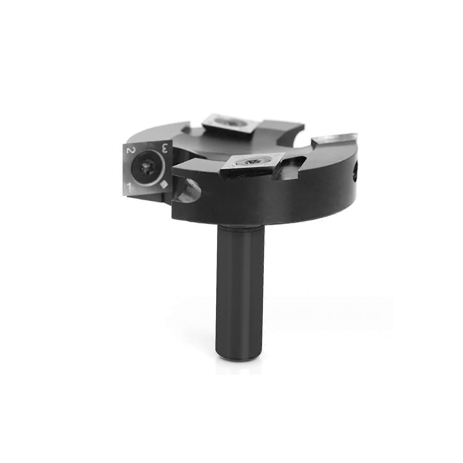 Spoilboard Surfacing Router Bit 12/12.7mm Shank 2.5'' Cutting Slab Flatting Router Bit Carbides Insert Planing Bit